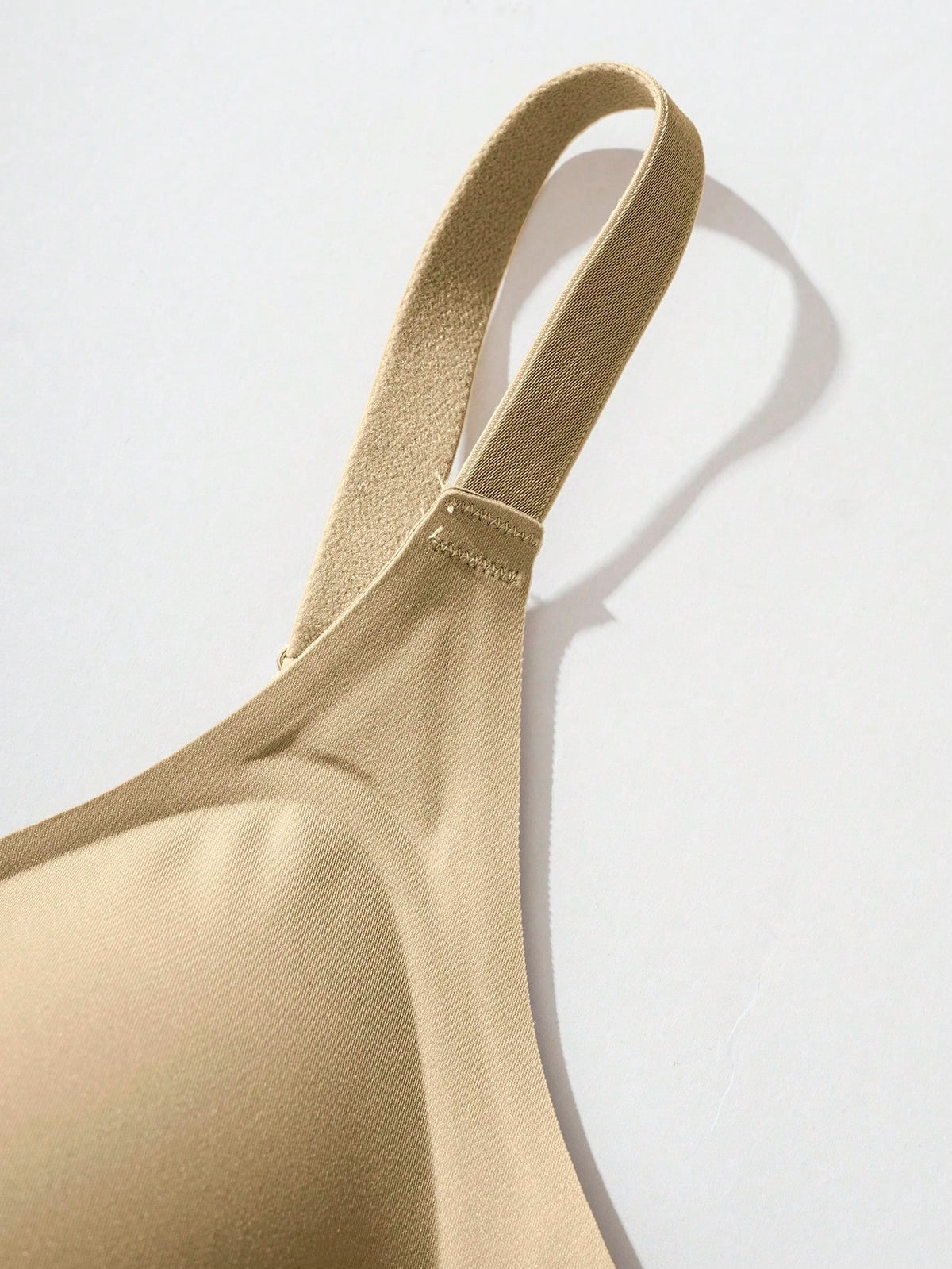 Seamless Soft-Cup Bra — Apricot