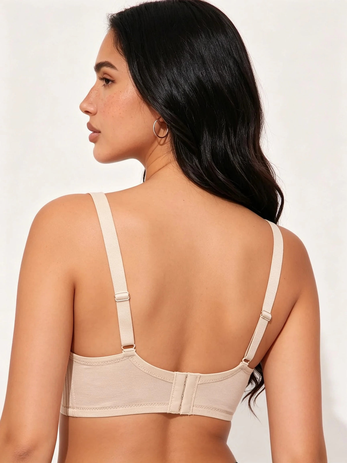 Soft Full-Coverage Bra — Nude