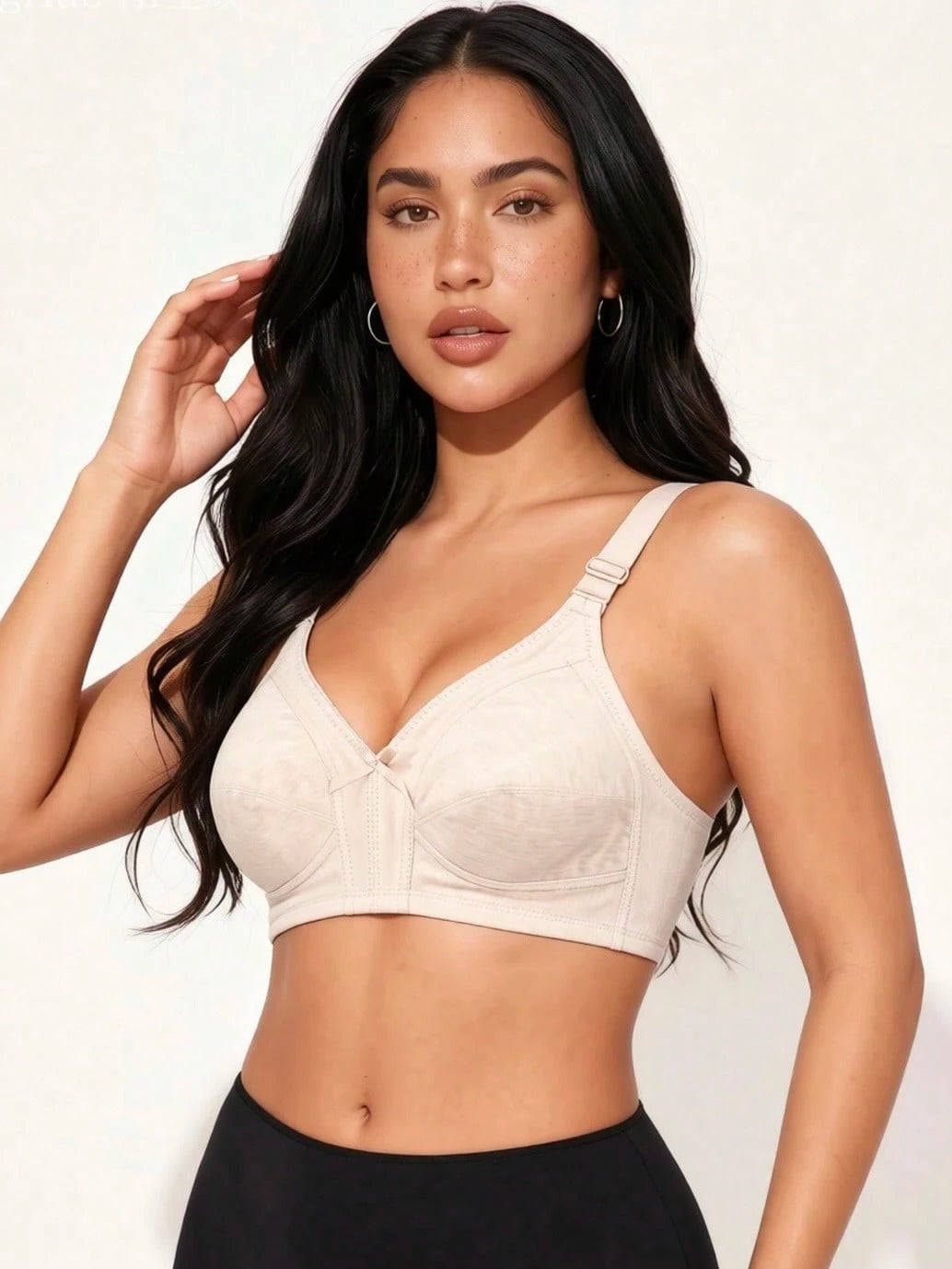 Soft Full-Coverage Bra — Nude