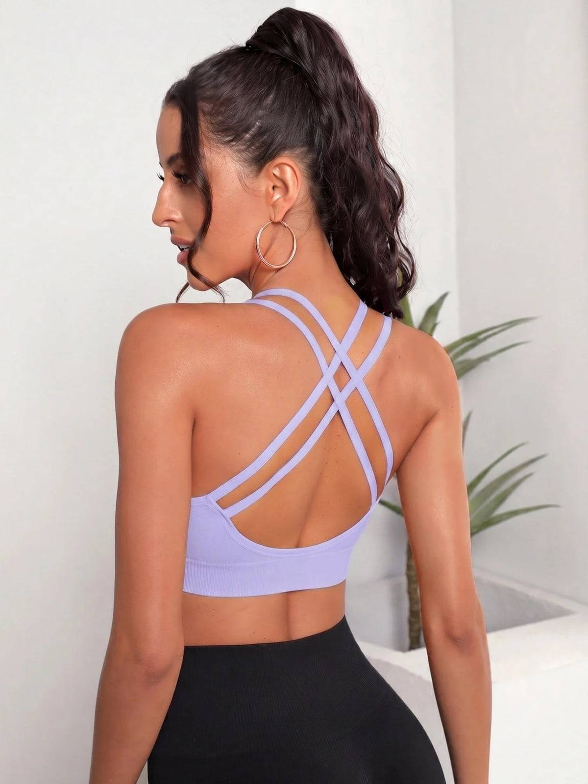 Soft-Support Sports Bra — Lilac
