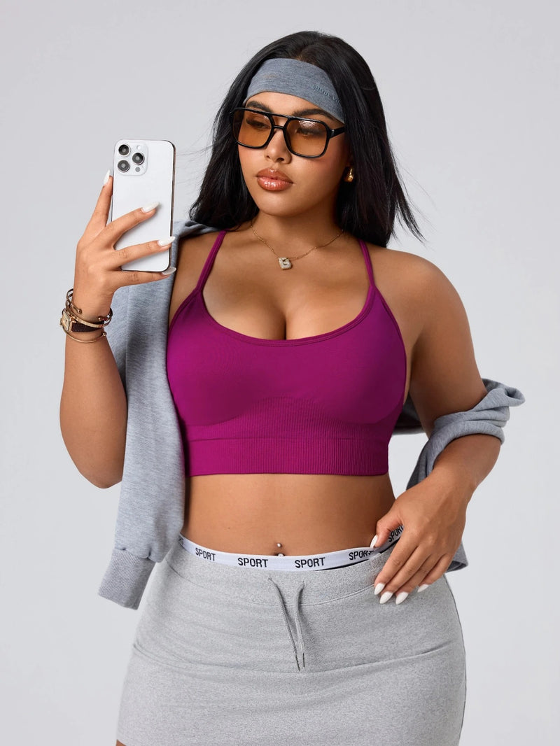 Soft Stretch Sports Bra — Magenta
