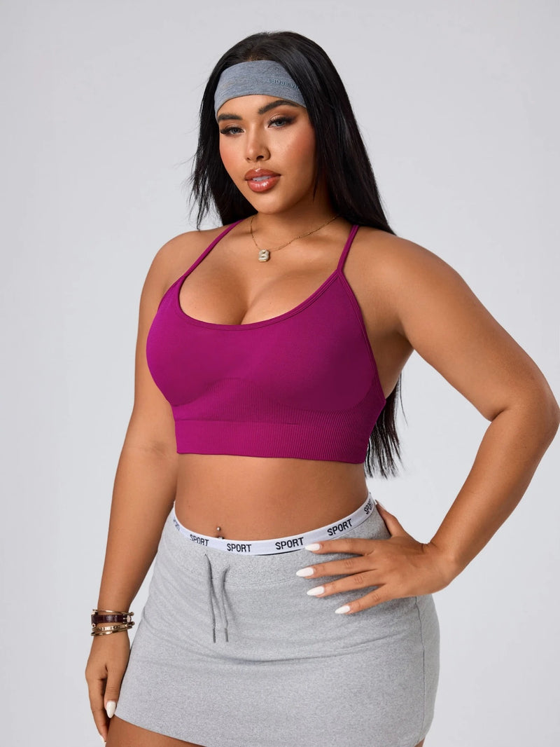 Soft Stretch Sports Bra — Magenta