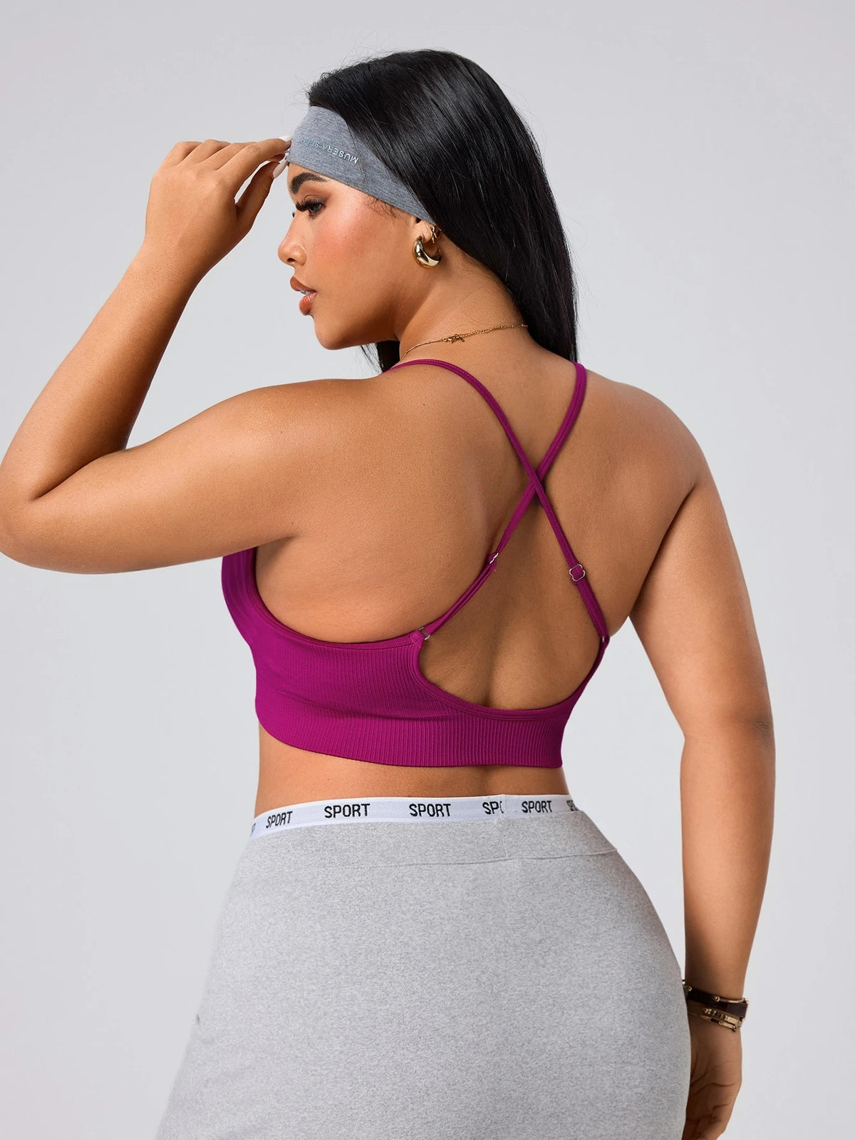 Soft Stretch Sports Bra — Magenta