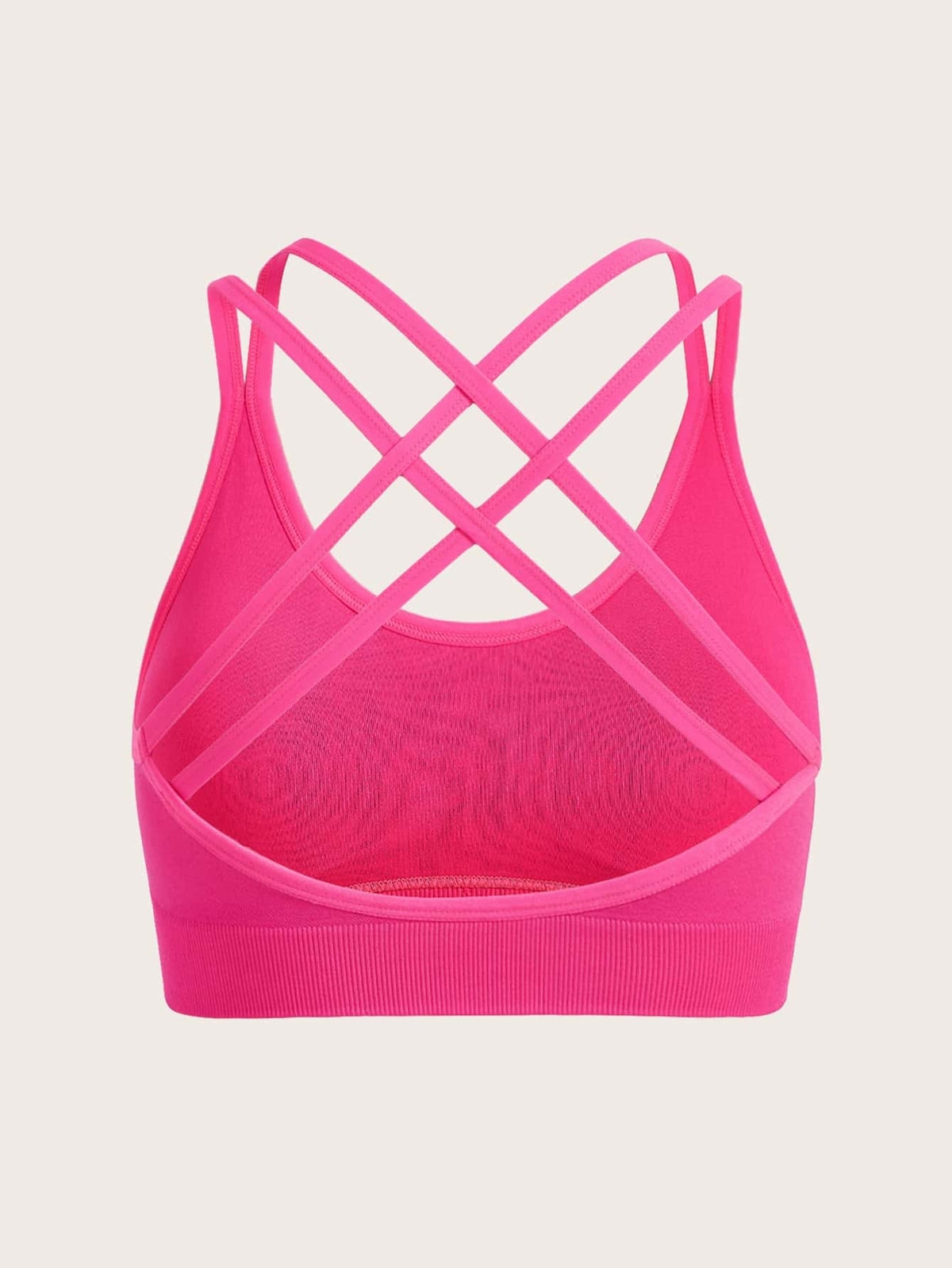 Soft-Support Sports Bra — Hot Pink