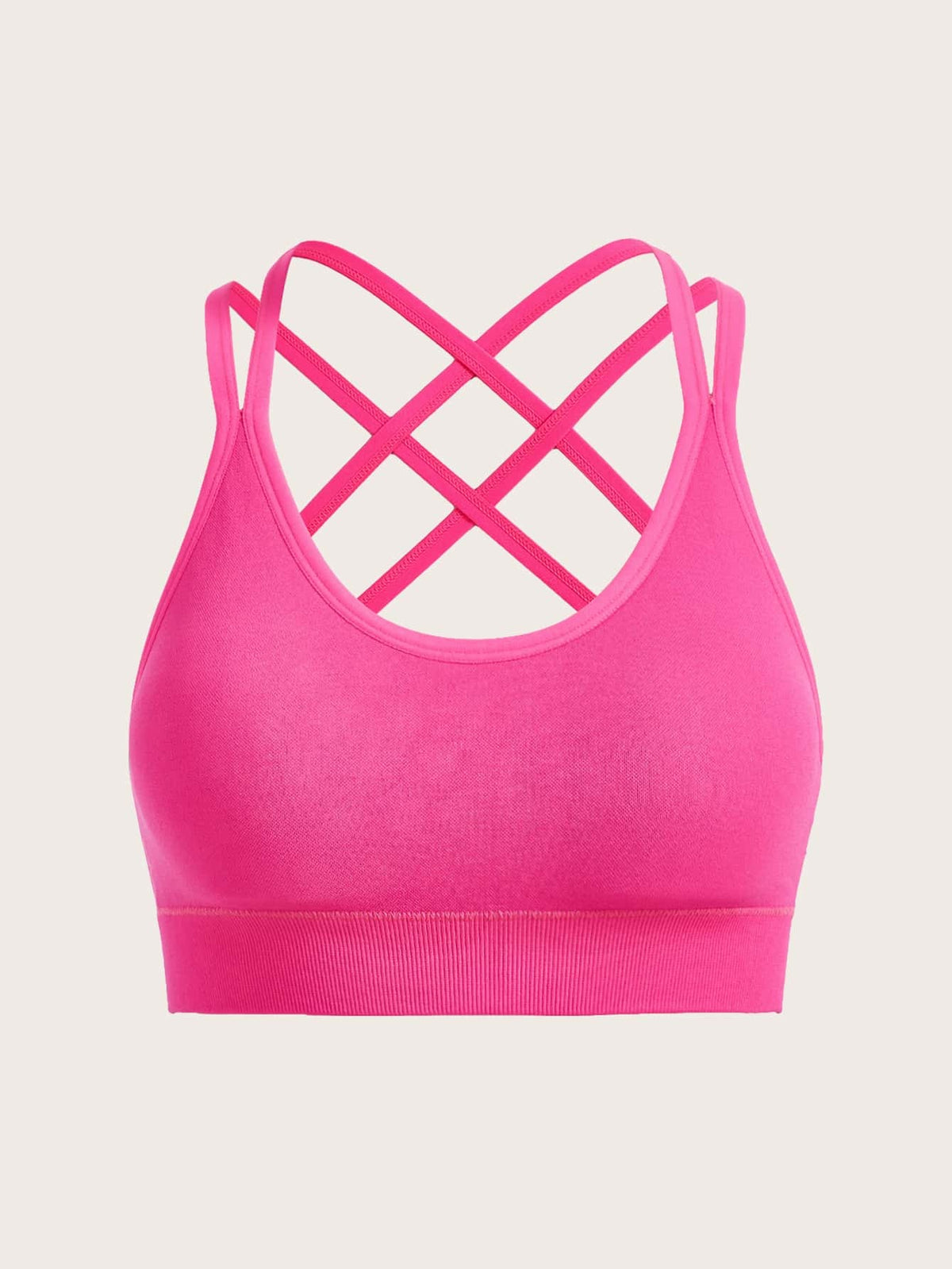Soft-Support Sports Bra — Hot Pink