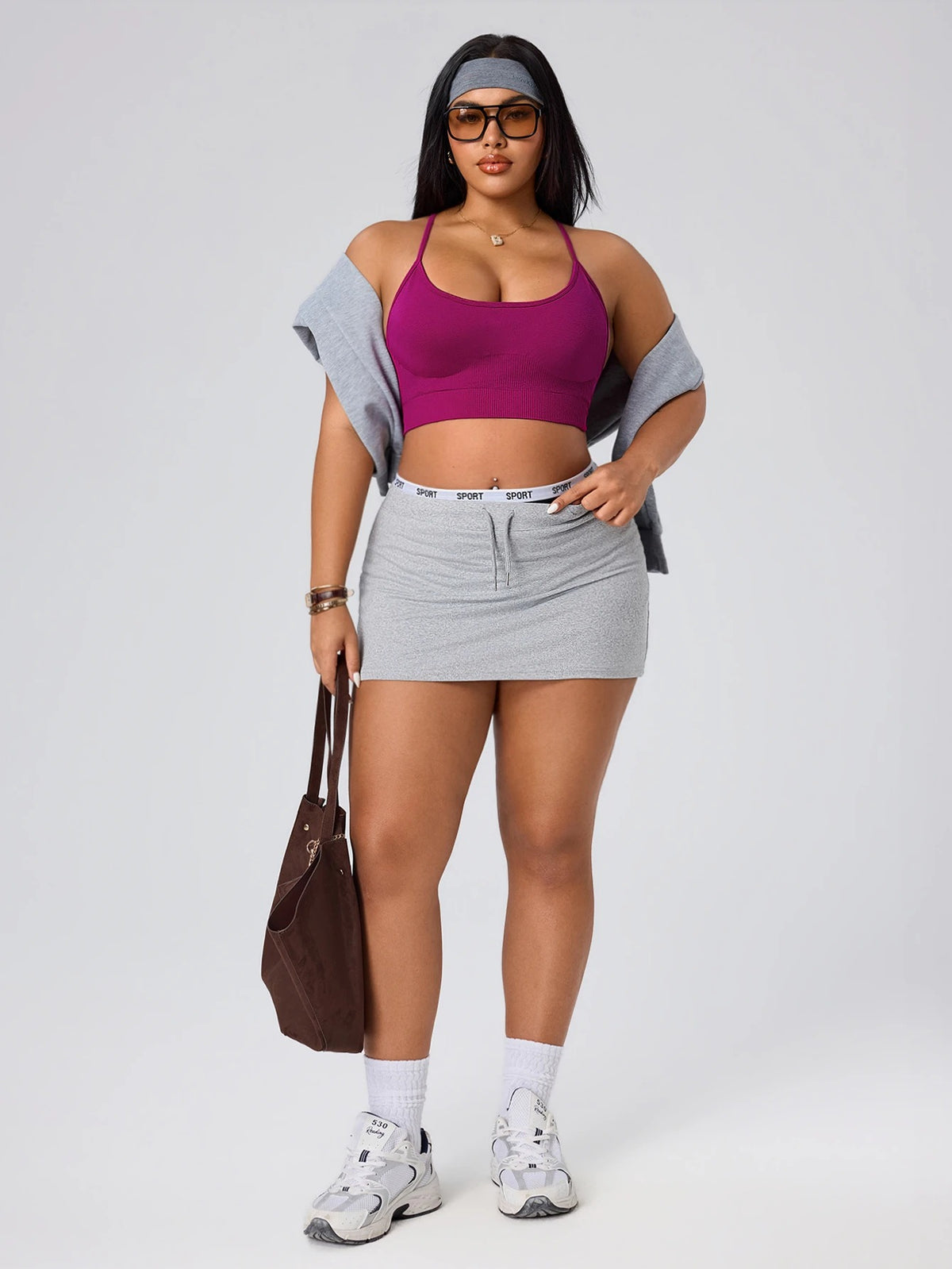Soft Stretch Sports Bra — Magenta