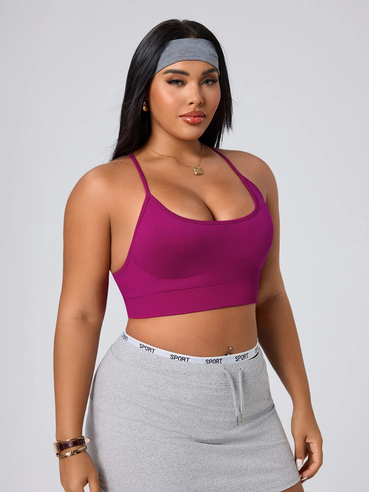Soft Stretch Sports Bra — Magenta